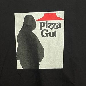 Custom Gildan Pizza Gut Graphic Tee